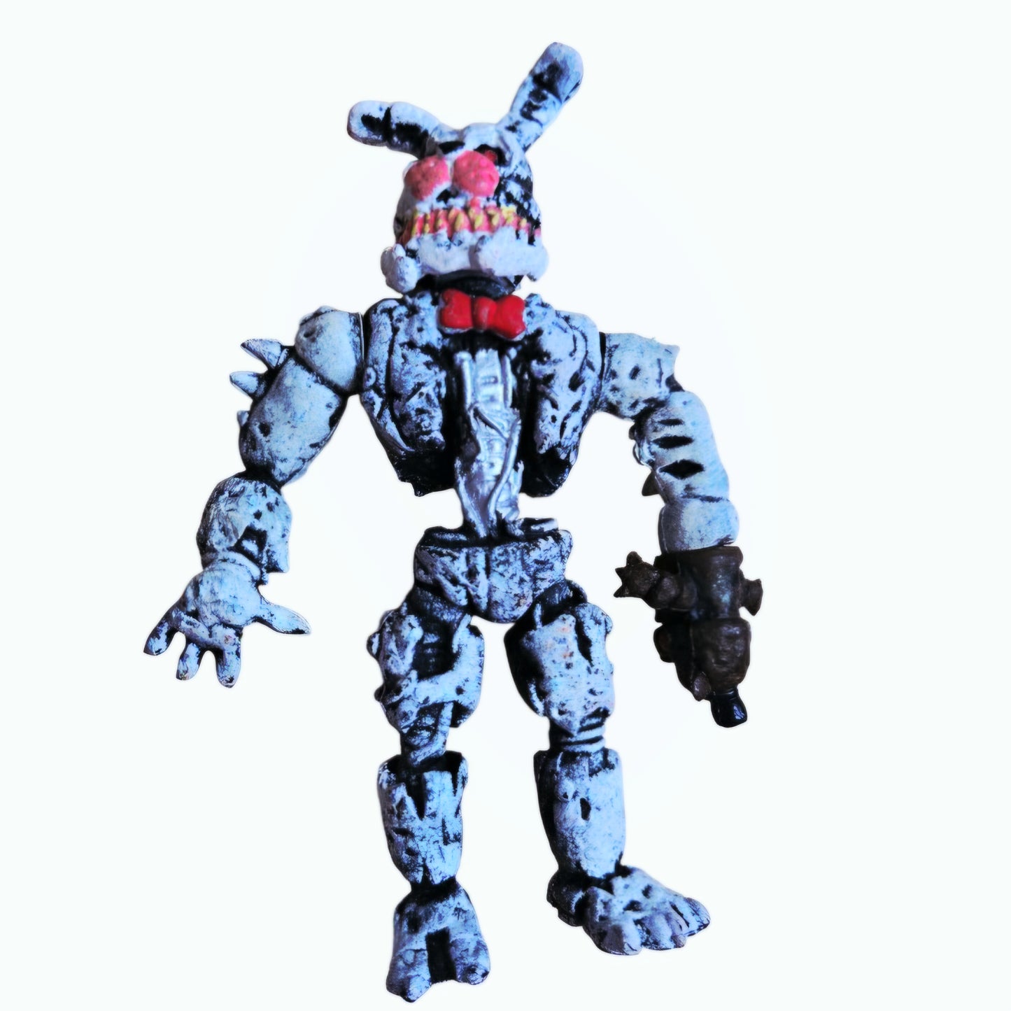 Custom/Bootleg Five Nights at Freddy’s Nightmare Bonnie Action Figure Silver/White