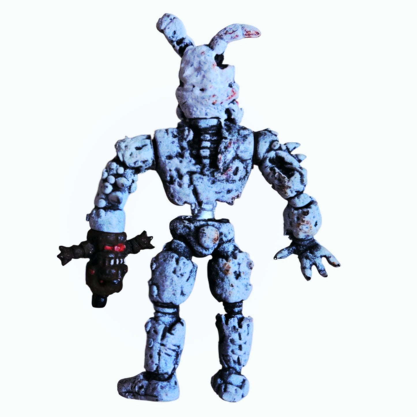 Custom/Bootleg Five Nights at Freddy’s Nightmare Bonnie Action Figure Silver/White