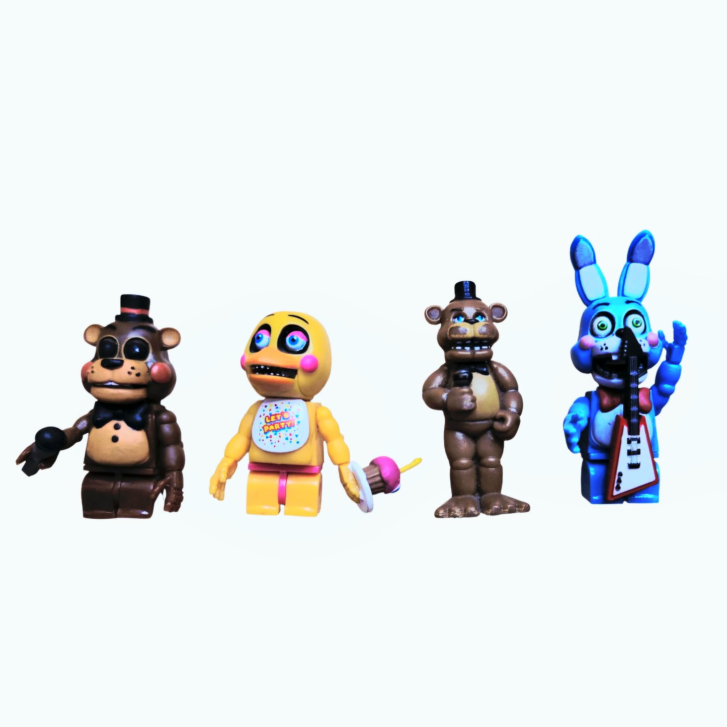 Five Nights at Freddy’s FNAF Minifigures Set of 4 - Toy Freddy Chica Bonnie