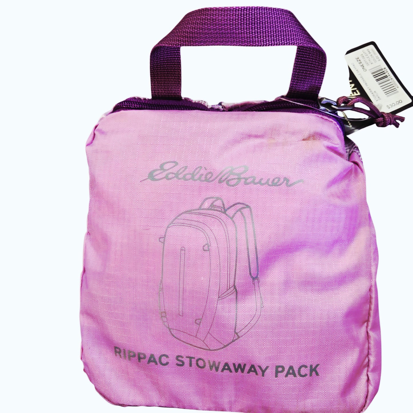 NWT *Eddie Bauer "Rippac Stowaway Pack" - Purple