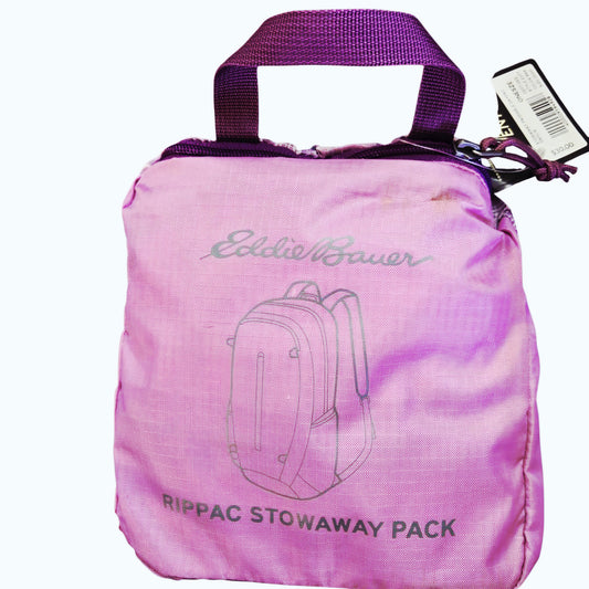 NWT *Eddie Bauer "Rippac Stowaway Pack" - Purple