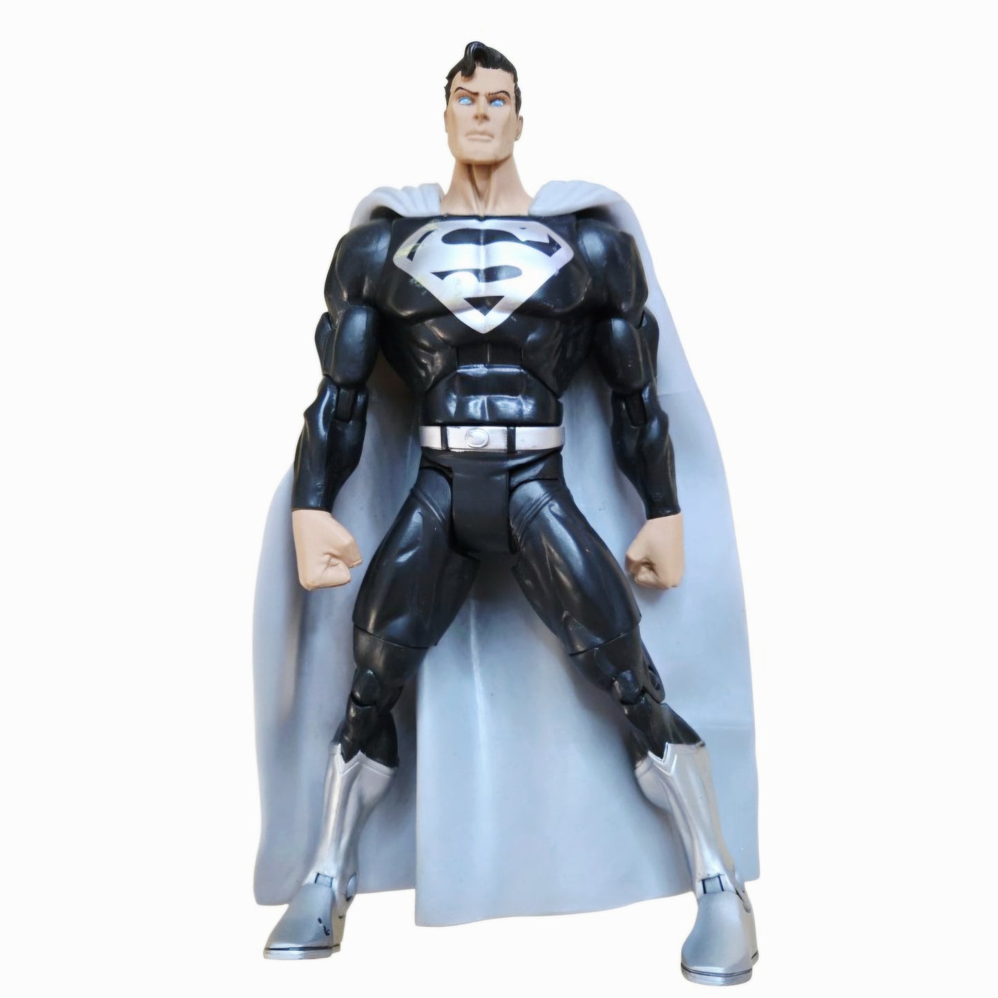 Mattel DC Super Heroes Black & Silver Suit Superman 6" Action Figure Recovery Suit