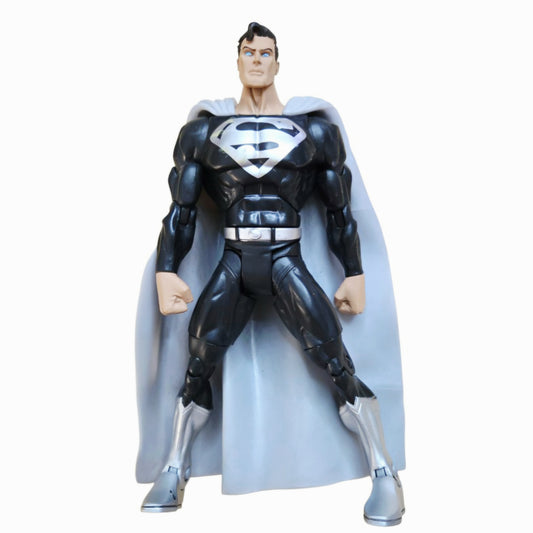 Mattel DC Super Heroes Black & Silver Suit Superman 6" Action Figure Recovery Suit