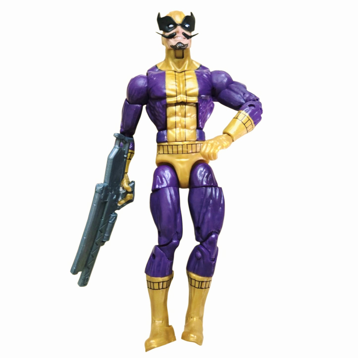Custom Marvel Legends Batroc The Leaper Figure 6" Purple Gold (2015)