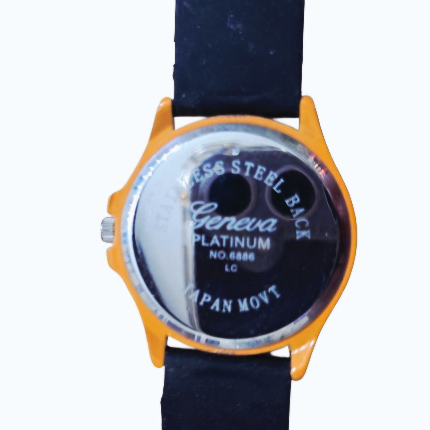Halloween Jack-o'-Lantern Rhinestone Watch – Black & Orange Silicone Strap
