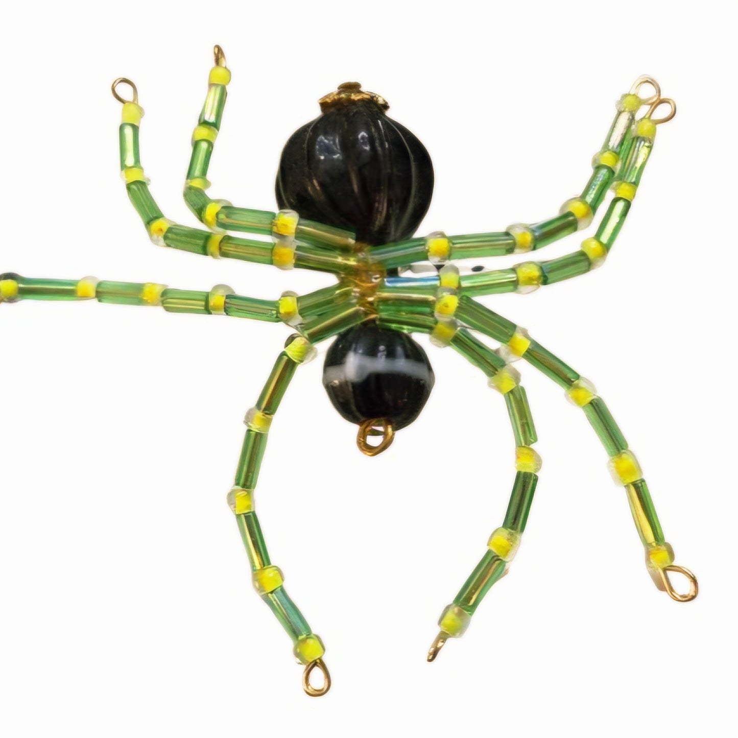 Spooky Beaded Spider Year-Round Halloween Pendant Ornament
