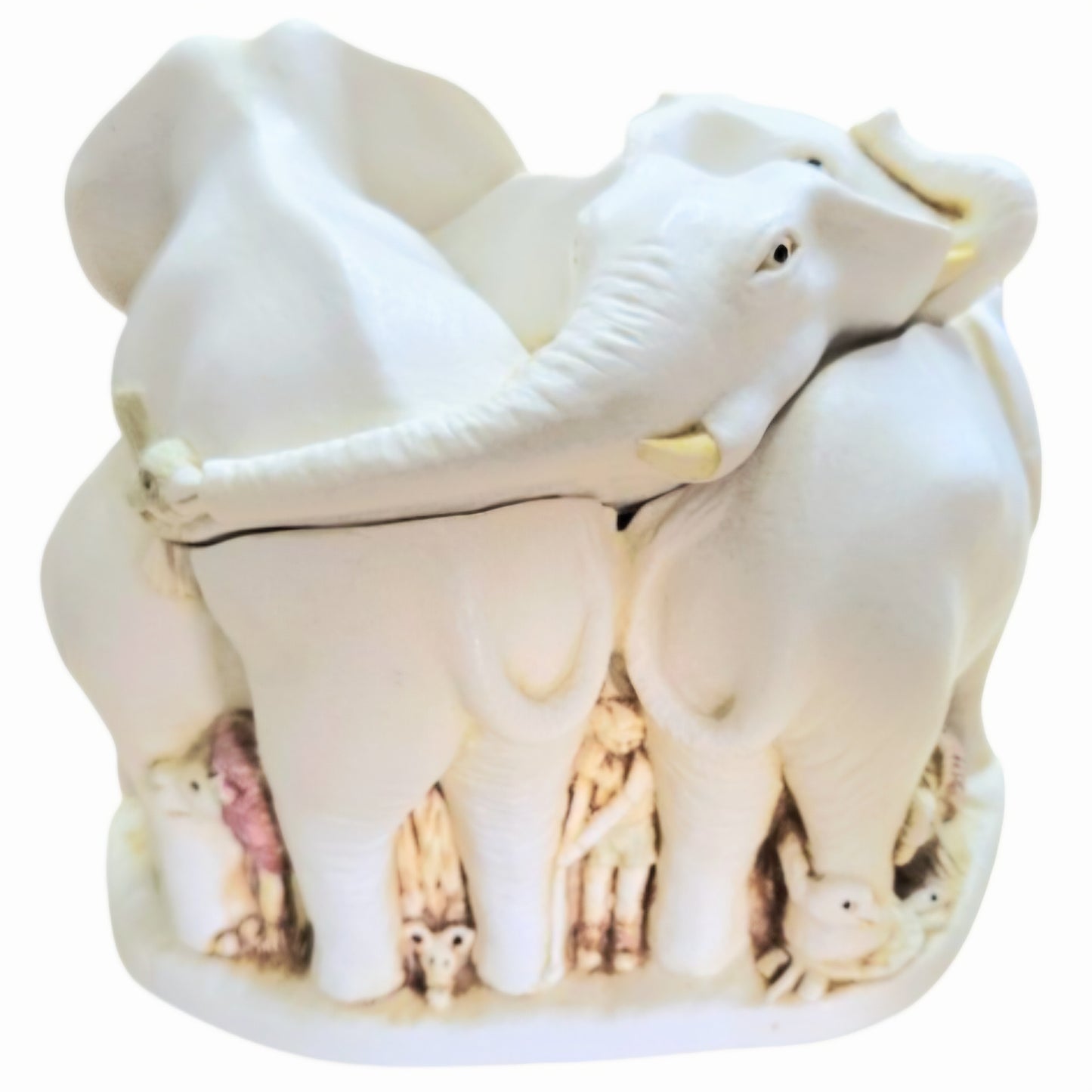 Harmony Kingdom Rather Large Safari Elephant Trinket Box Figurine #TJRLSA