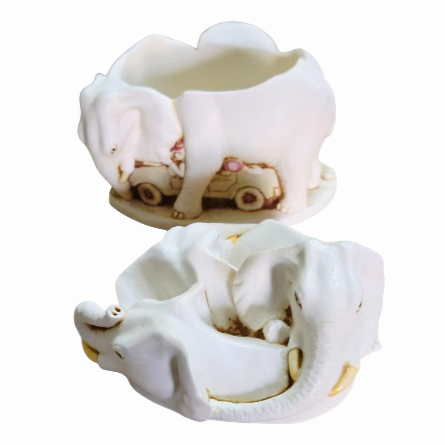Harmony Kingdom Rather Large Safari Elephant Trinket Box Figurine #TJRLSA