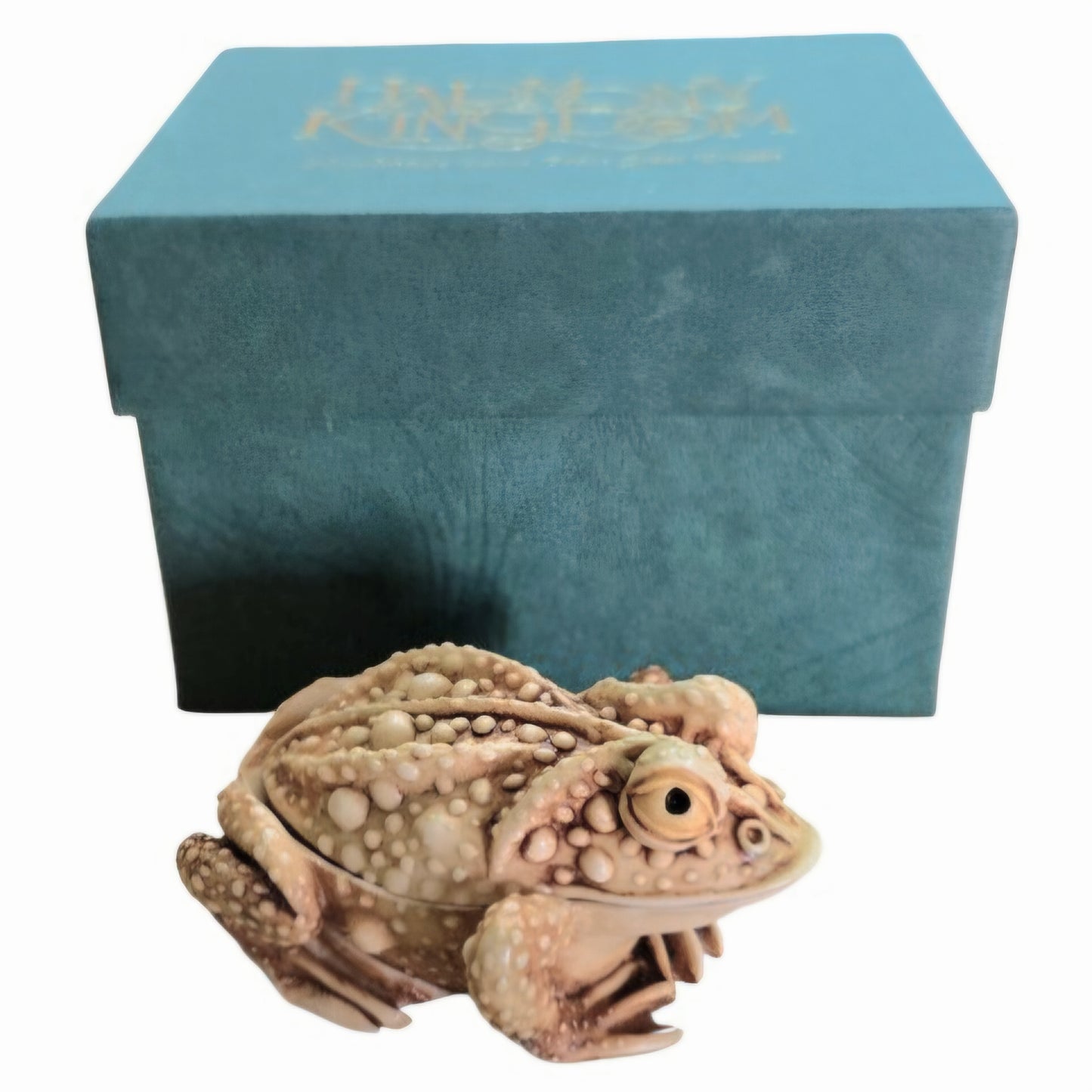 Harmony Kingdom Princely Thoughts "TOAD FROG" Trinket Box Figurine Retired (1987)
