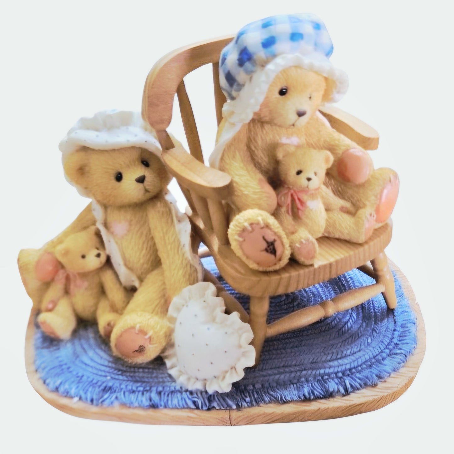 Cherished Teddies 1995 "Priscilla and Greta" Figurine 128031 Vintage Limited Ed.