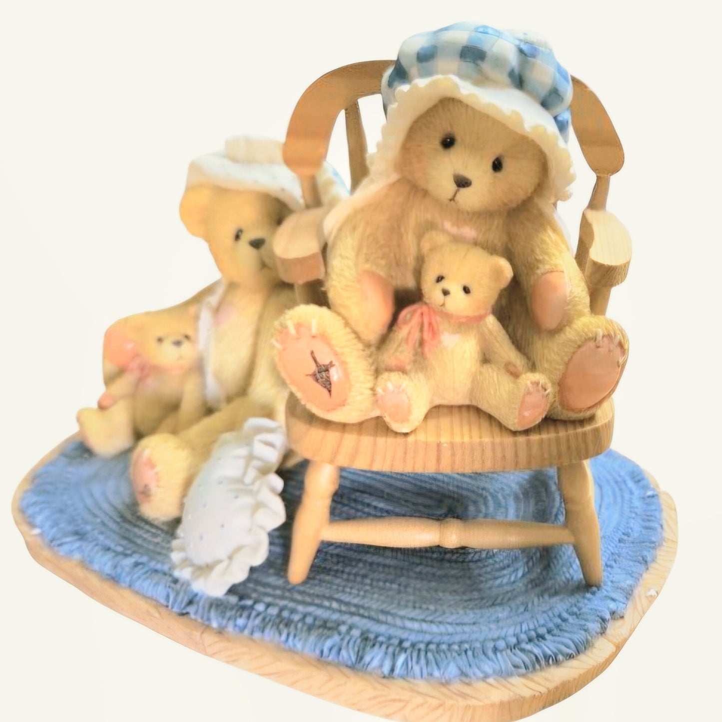 Cherished Teddies 1995 "Priscilla and Greta" Figurine 128031 Vintage Limited Ed.
