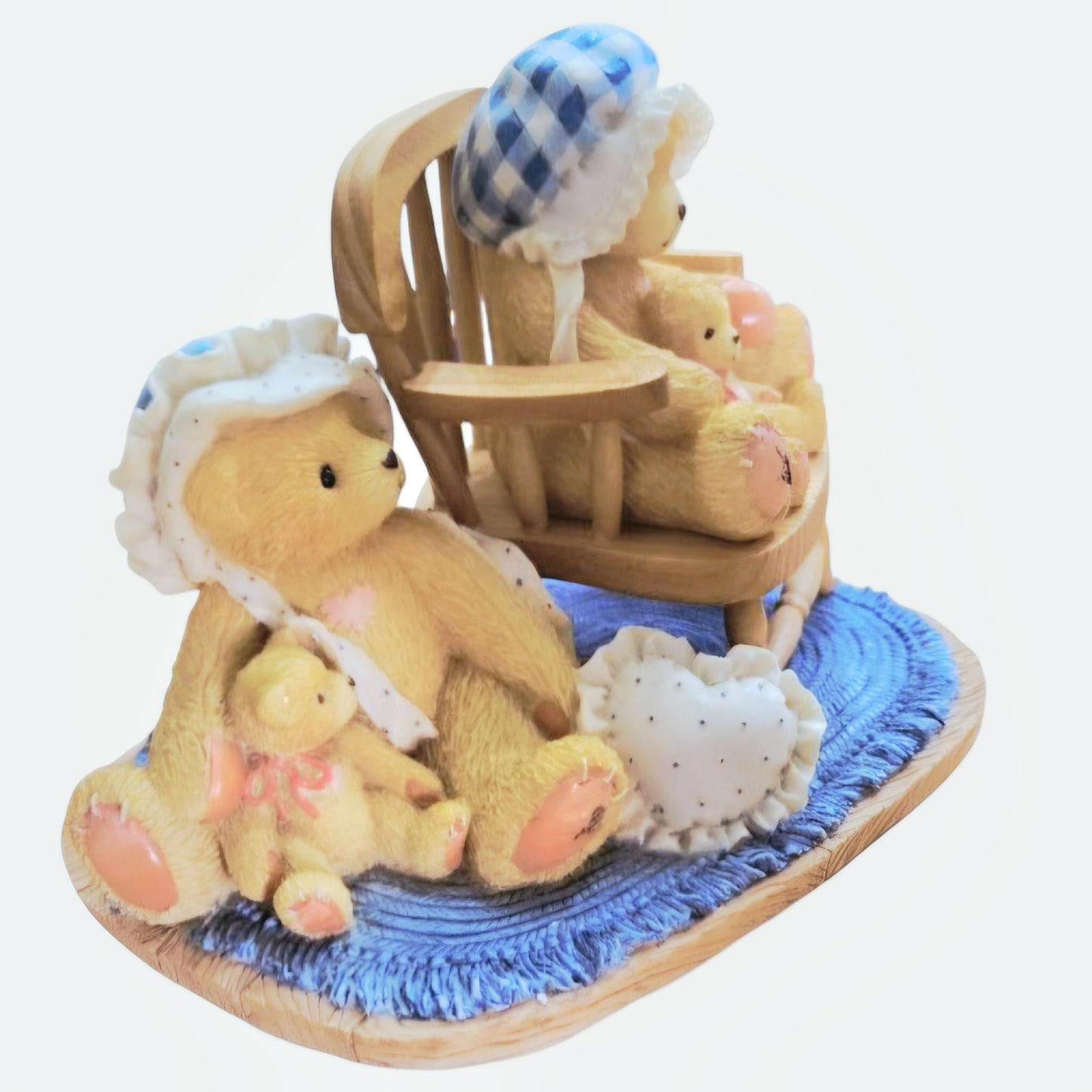 Cherished Teddies 1995 "Priscilla and Greta" Figurine 128031 Vintage Limited Ed.