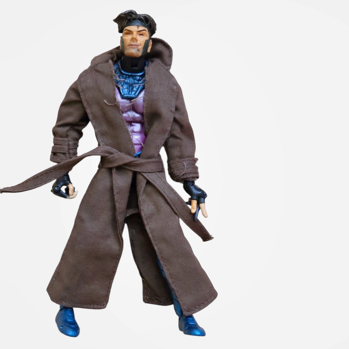 Marvel Legends Toy Biz Series 4 Gambit Figures w/ a Fabric Trench Coat (2003) Vintage