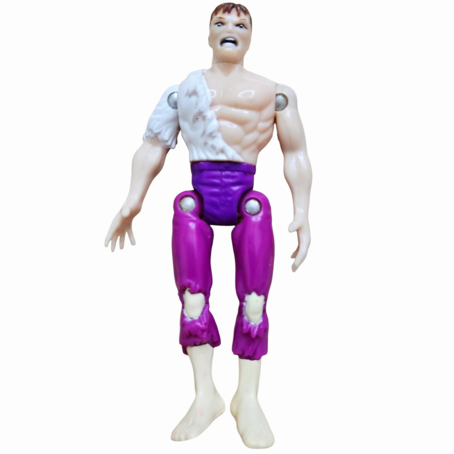 Vintage (1996) ToyBiz 'BRUCE BANNER' Savage Hulk Transforming Figure Loose