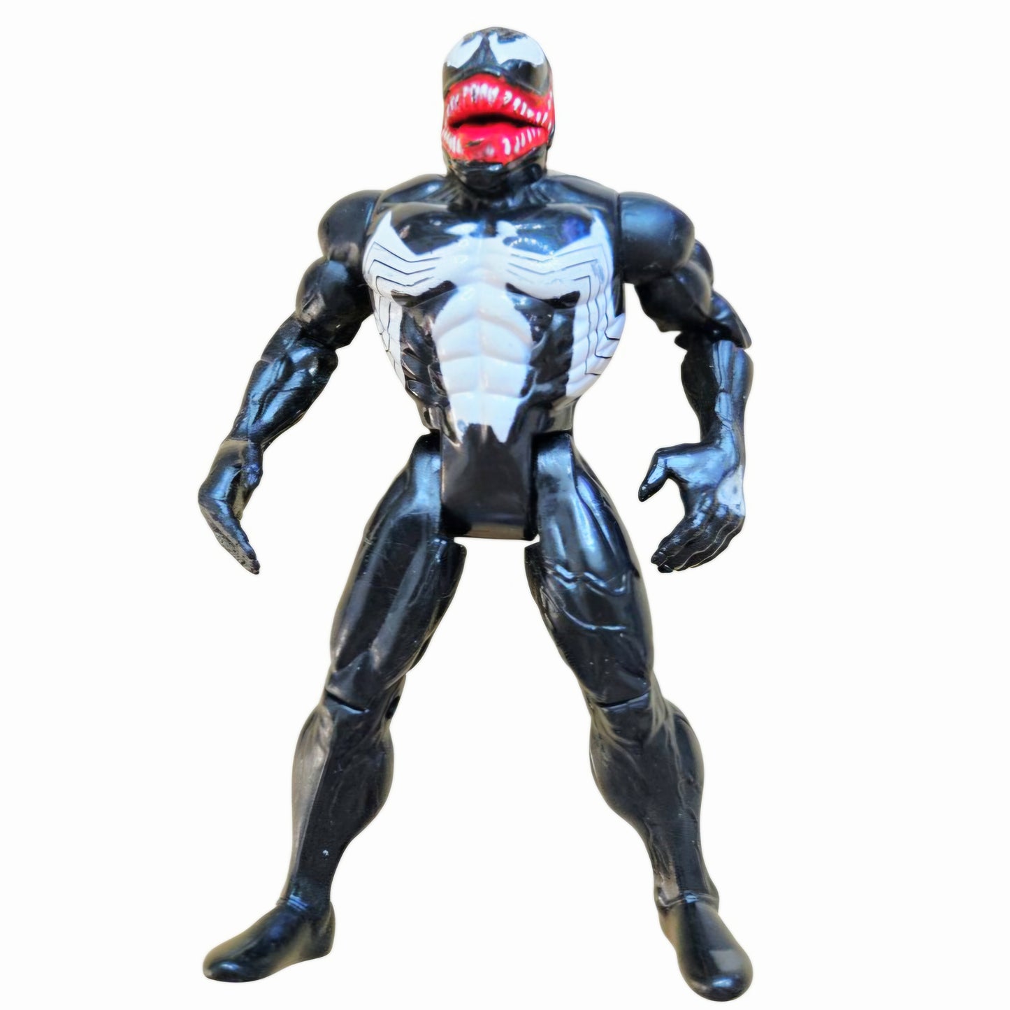 Vtg. (1994) ToyBiz Spider-Man: THE ANIMATED Series Venom Figure (Jaw Chomping)