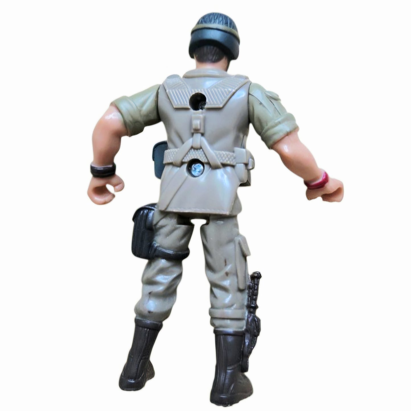 Vintage Chap Mei Soldier Force 4" Action Figure - Tan Military Uniform (1999)