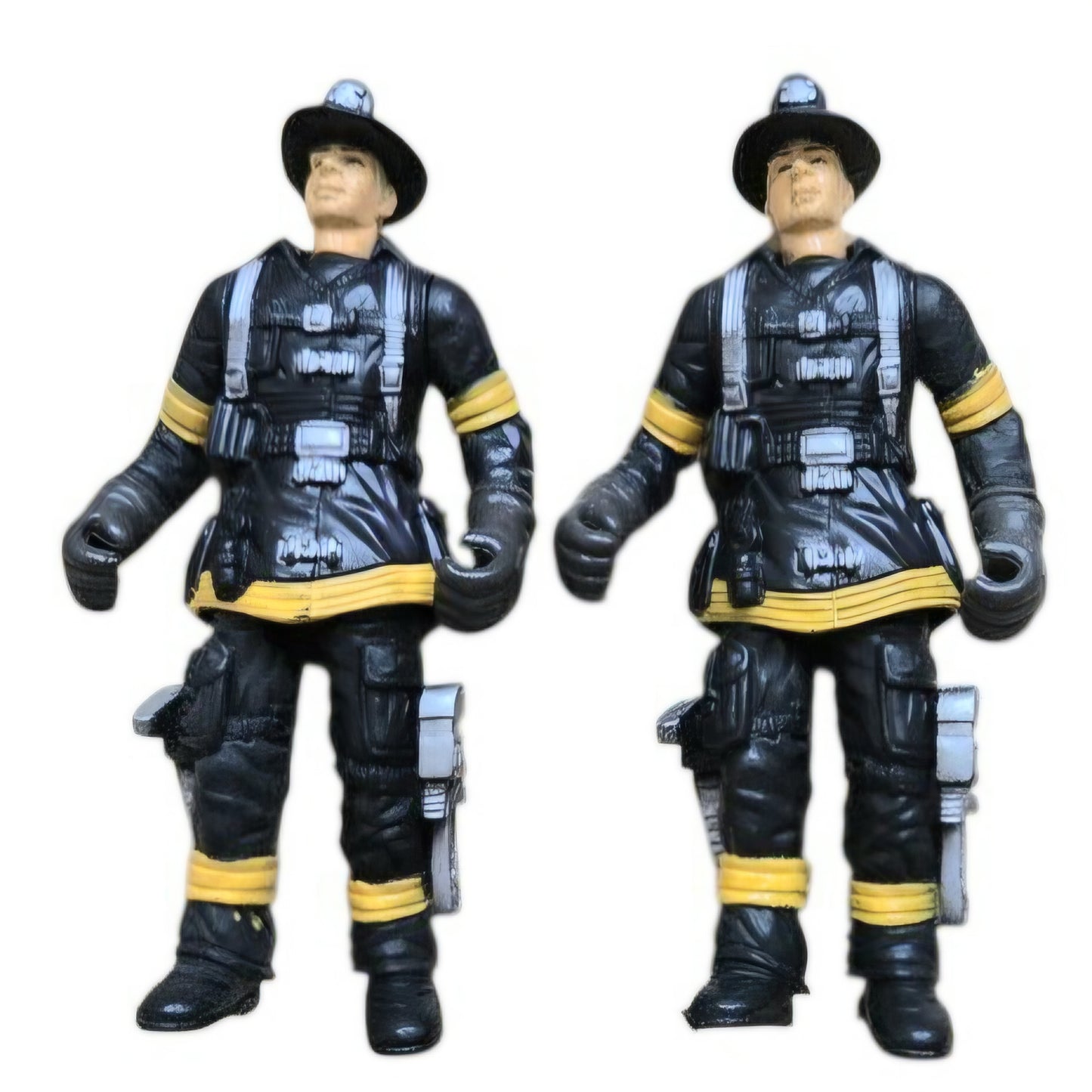 Four (4) *Vintage Chap Mei "Firefighters" Action Figures w/ Tools [1999]
