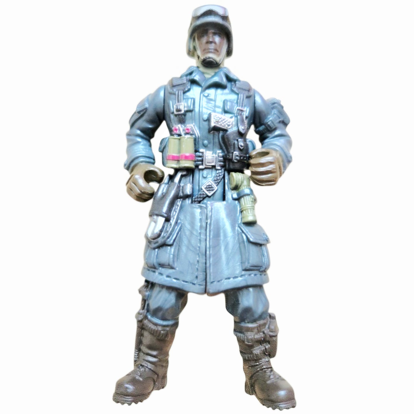Chap Mei Soldier Force Cold Ops Winter Blue Trench Coat Soldier Figure 4"