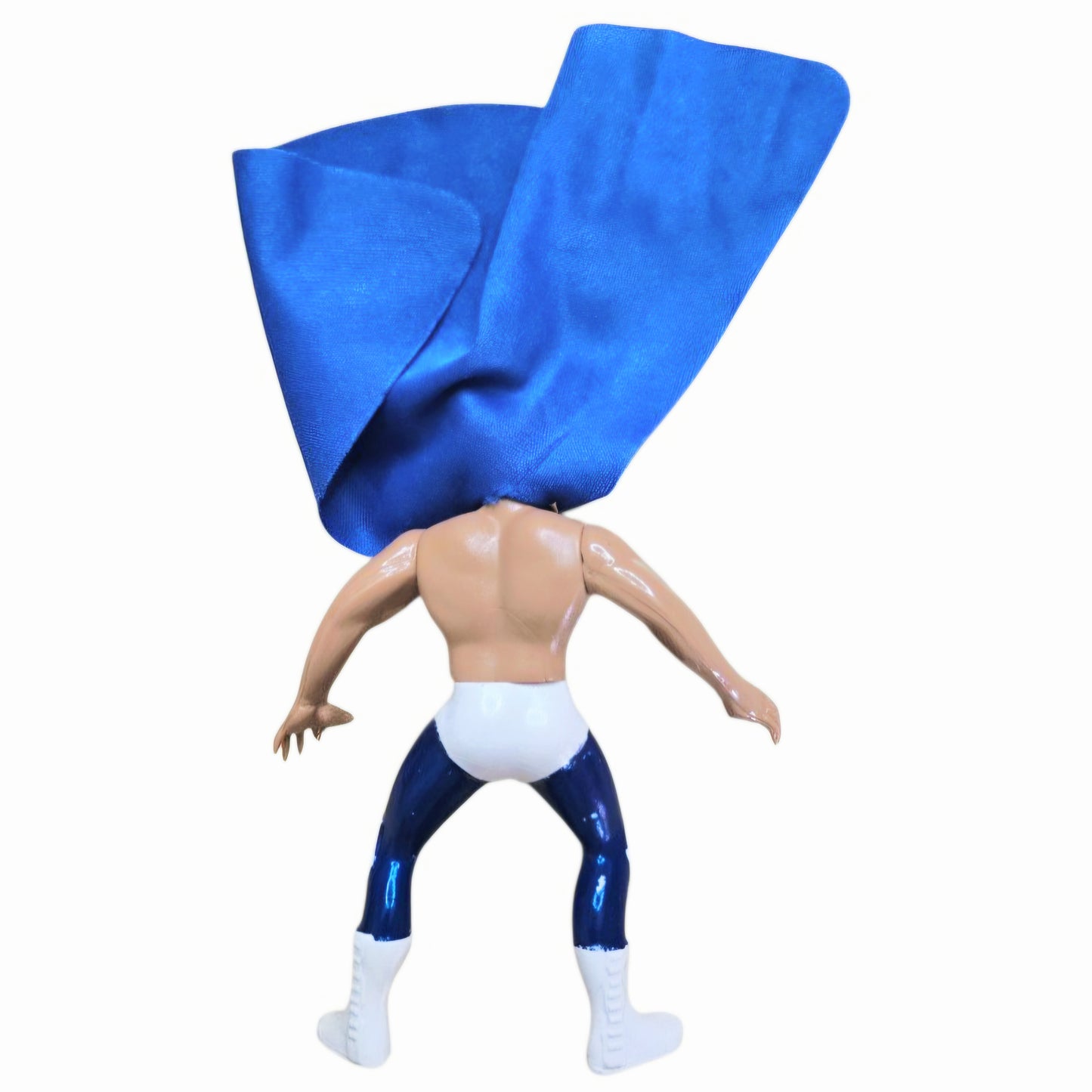 Blue Demon Mexican Lucha Libre Wrestling Action Figure 7" Toy Cape