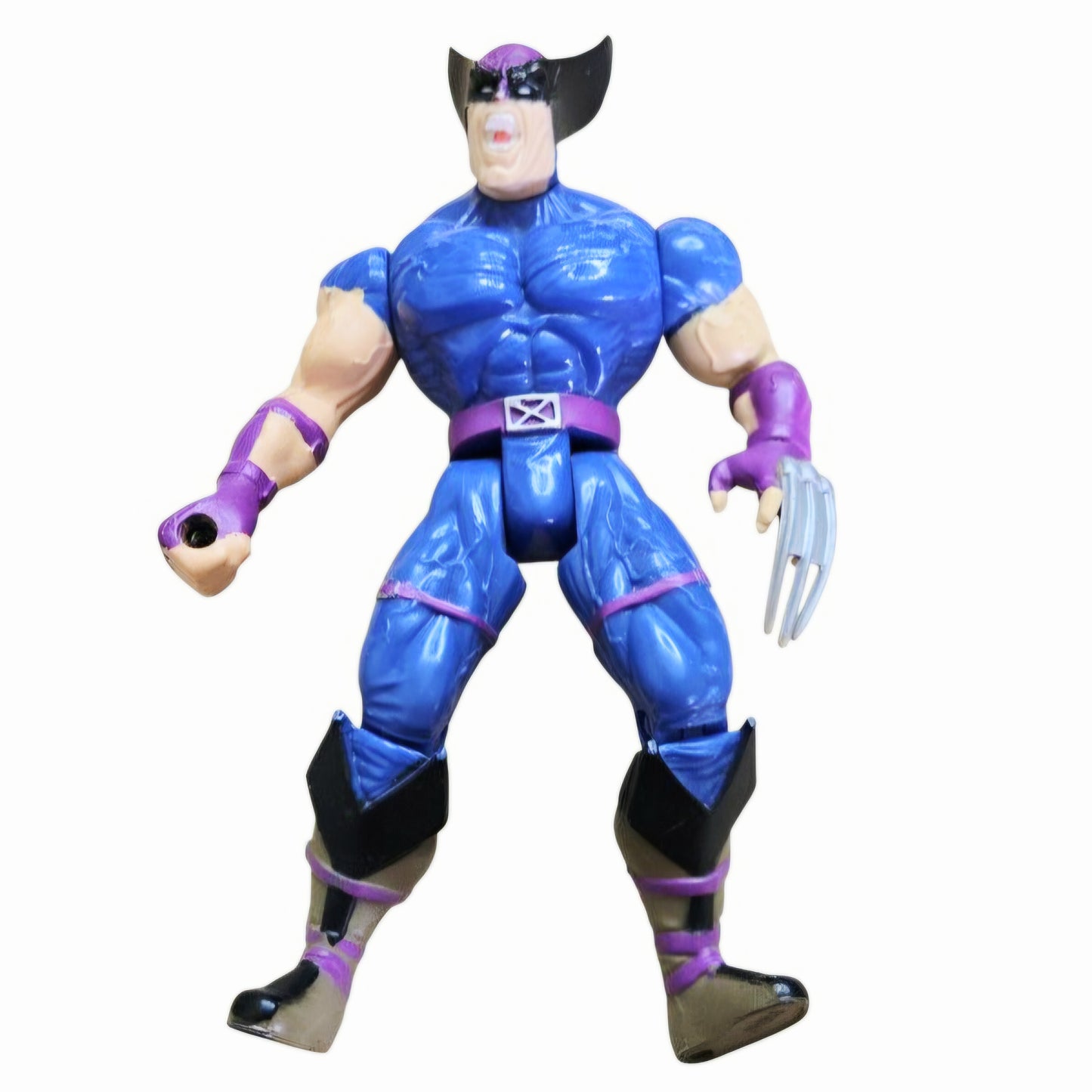 Vintage (1996) ToyBiz X-Men WOLVERINE Action Figure (Blue & Purple Variant)