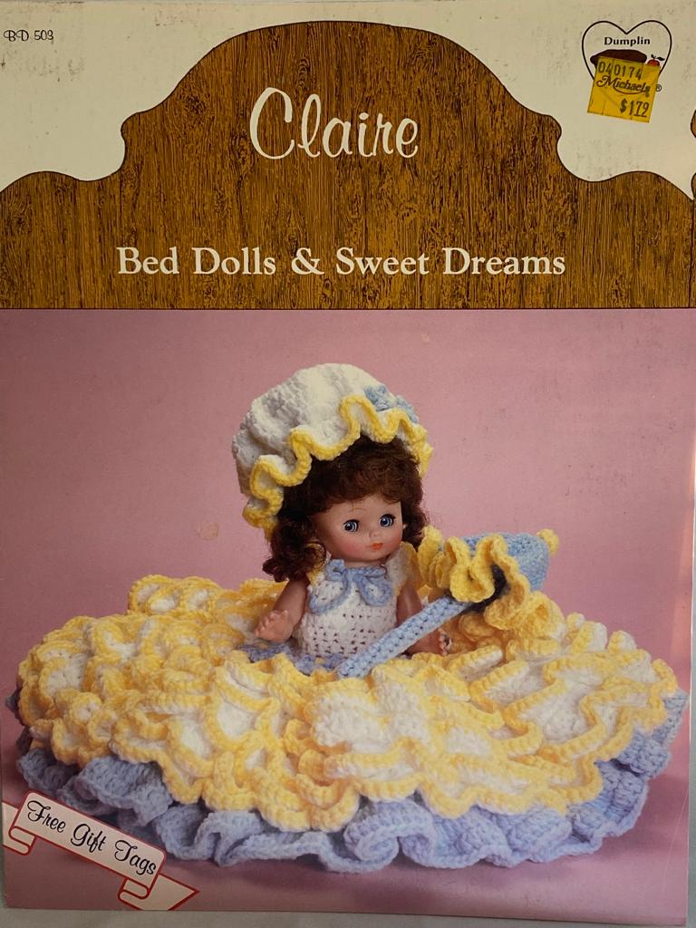 Four (4) *Vintage Bed Dolls & Sweet Dreams Crochet Patterns