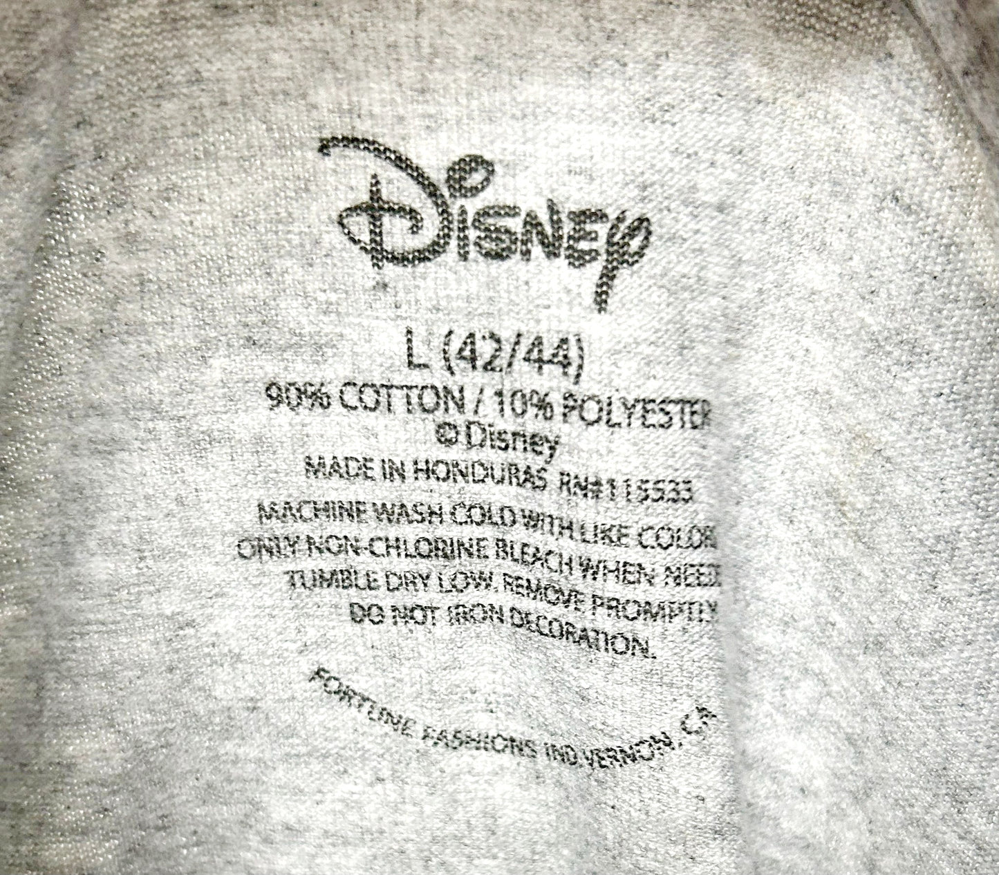New *Disney 'MICKEY' Grey T-shirt (size L)