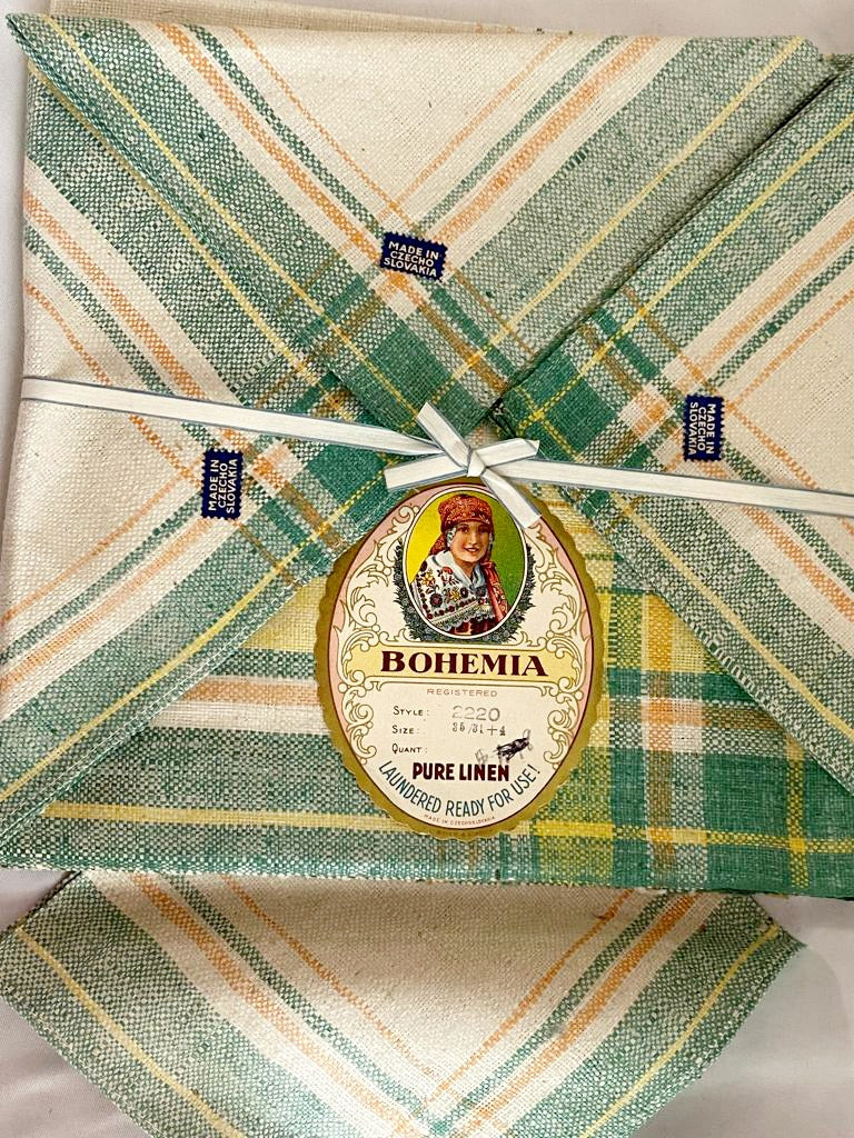 NEW *Bohemia Pure Linen (Set of 4) Table Napkins 35"x31"