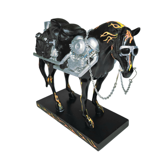 Retired *The Trail of Painted Ponies "Motorcycle Mustang" Horse #1450 Losoya 2E/4,763
