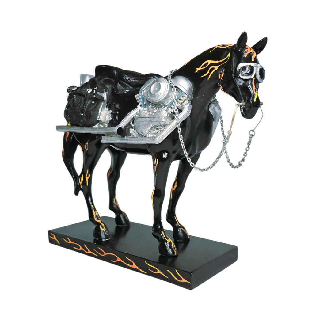 Retired *The Trail of Painted Ponies "Motorcycle Mustang" Horse #1450 Losoya 2E/4,763