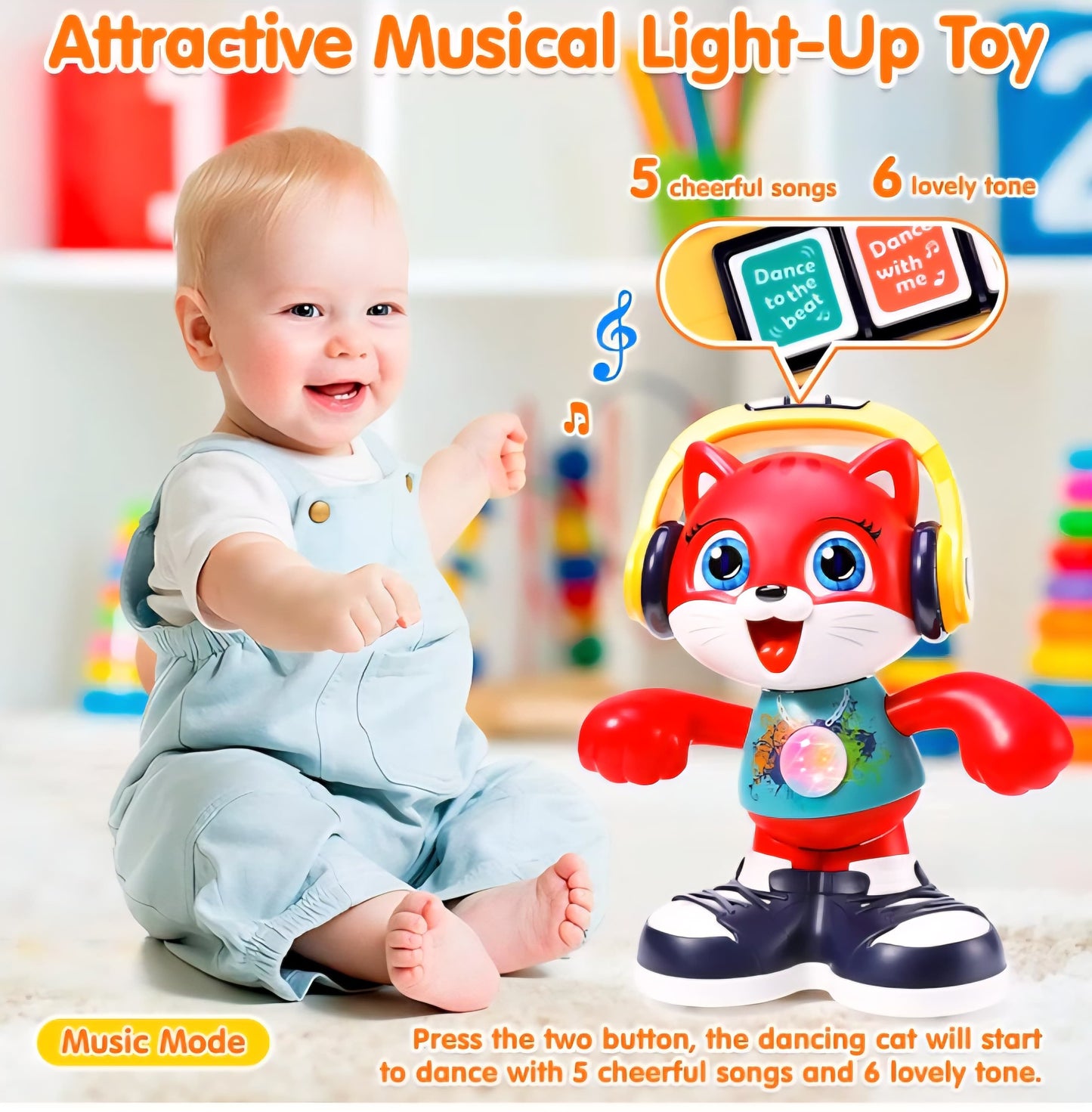The Hola Dancing Cat - Interactive Musical Toy by (Yunaking)