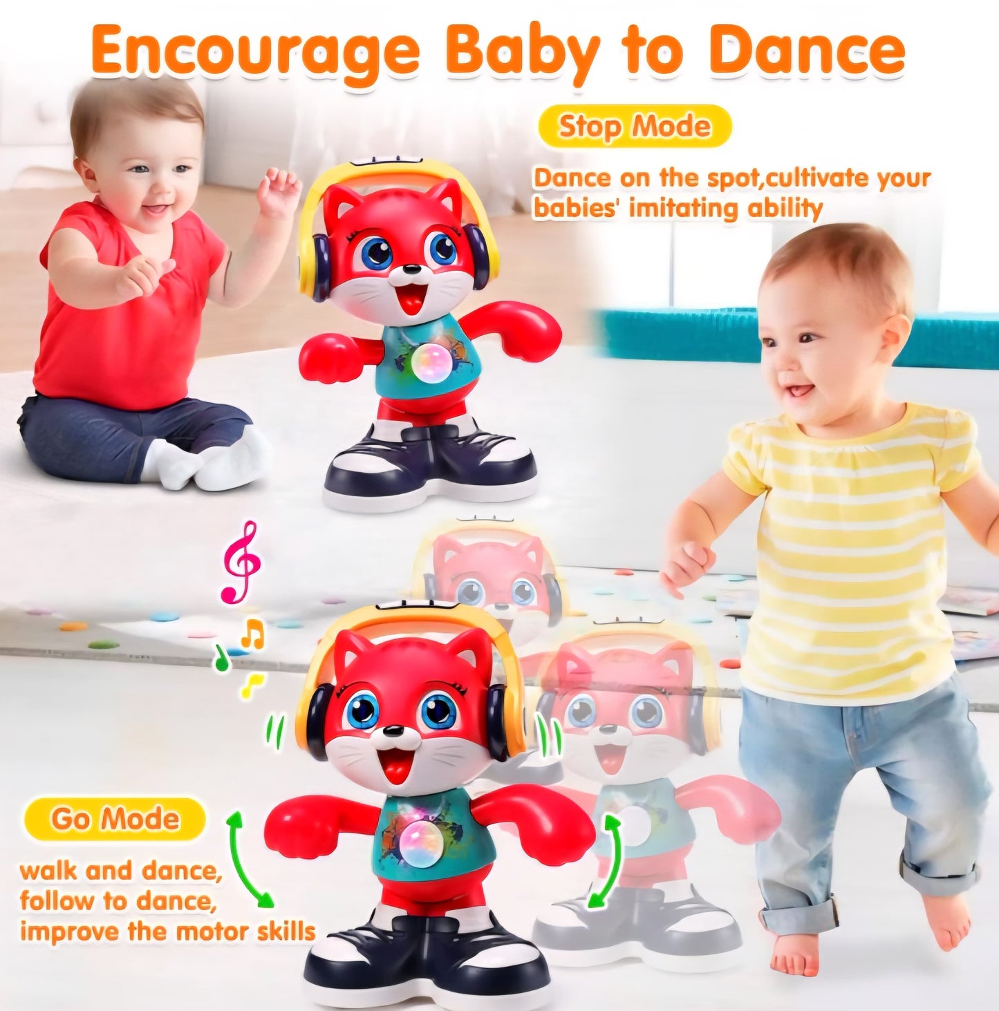 The Hola Dancing Cat - Interactive Musical Toy by (Yunaking)