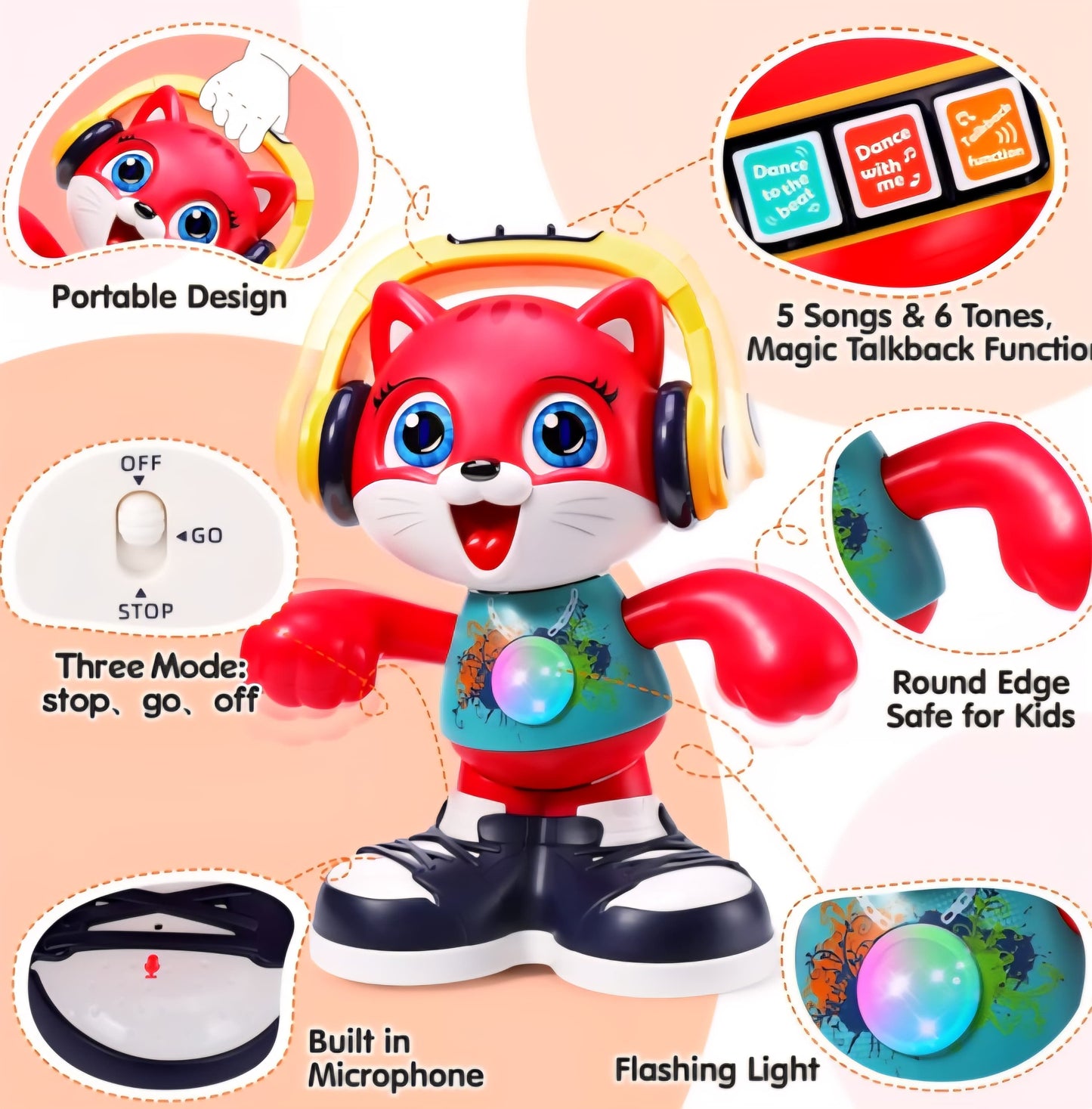 The Hola Dancing Cat - Interactive Musical Toy by (Yunaking)