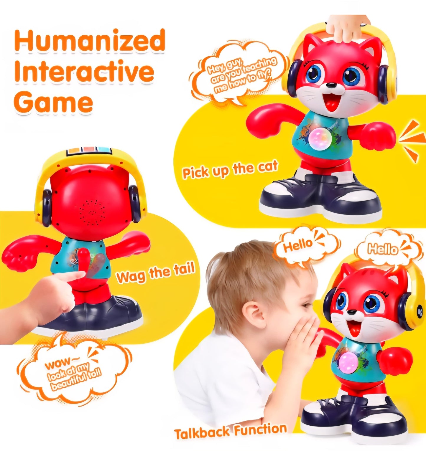 The Hola Dancing Cat - Interactive Musical Toy by (Yunaking)