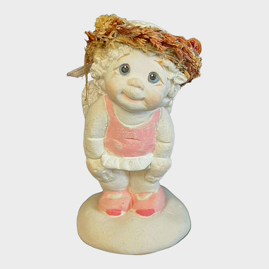 Cute *Dreamsicles "Happy Feet" Figurine #DC164 (1994) w/ Box Ballerina Cherub Angel
