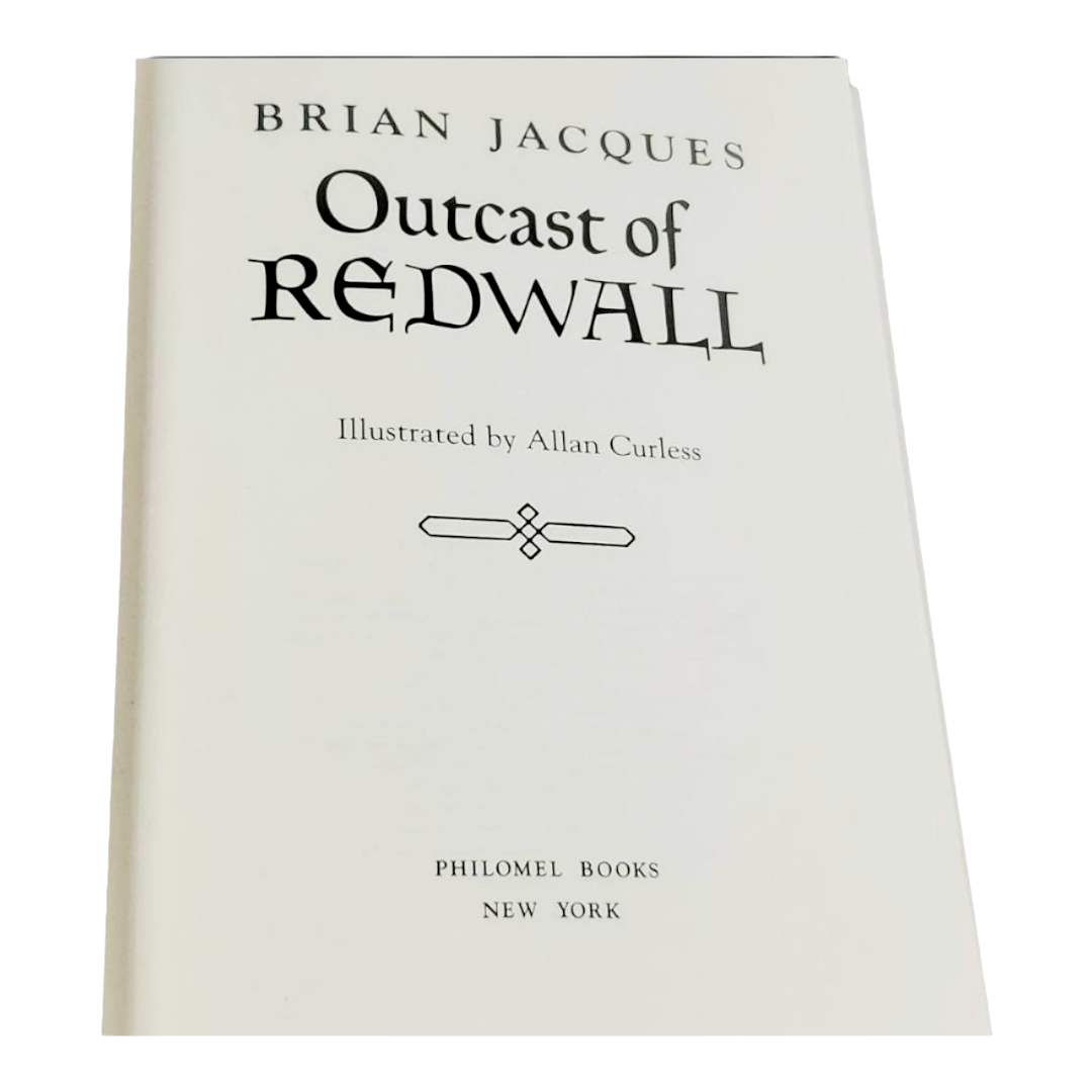 Signed! 1st Edition 'Outcast of Redwall' by Brian Jacques (1996)