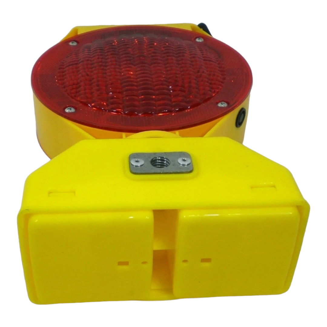 New *Type A & C Duel Function Red Solar Barricade Light