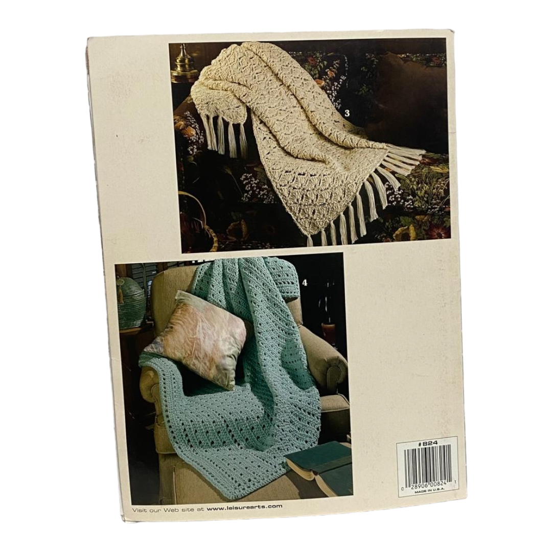 New *Six (6) Quilted & Crocheted Afghans Pattern Books+ more