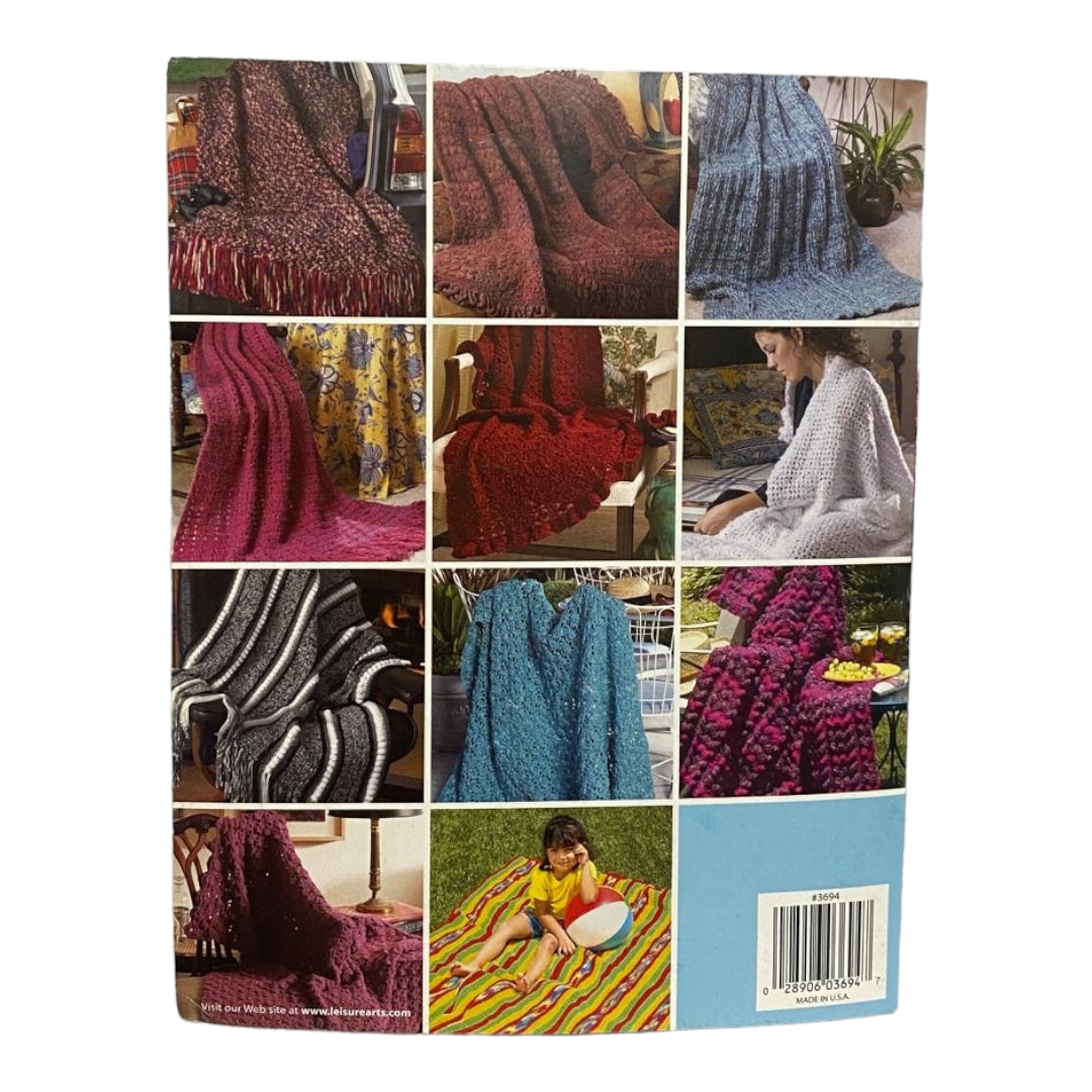 New *Six (6) Quilted & Crocheted Afghans Pattern Books+ more