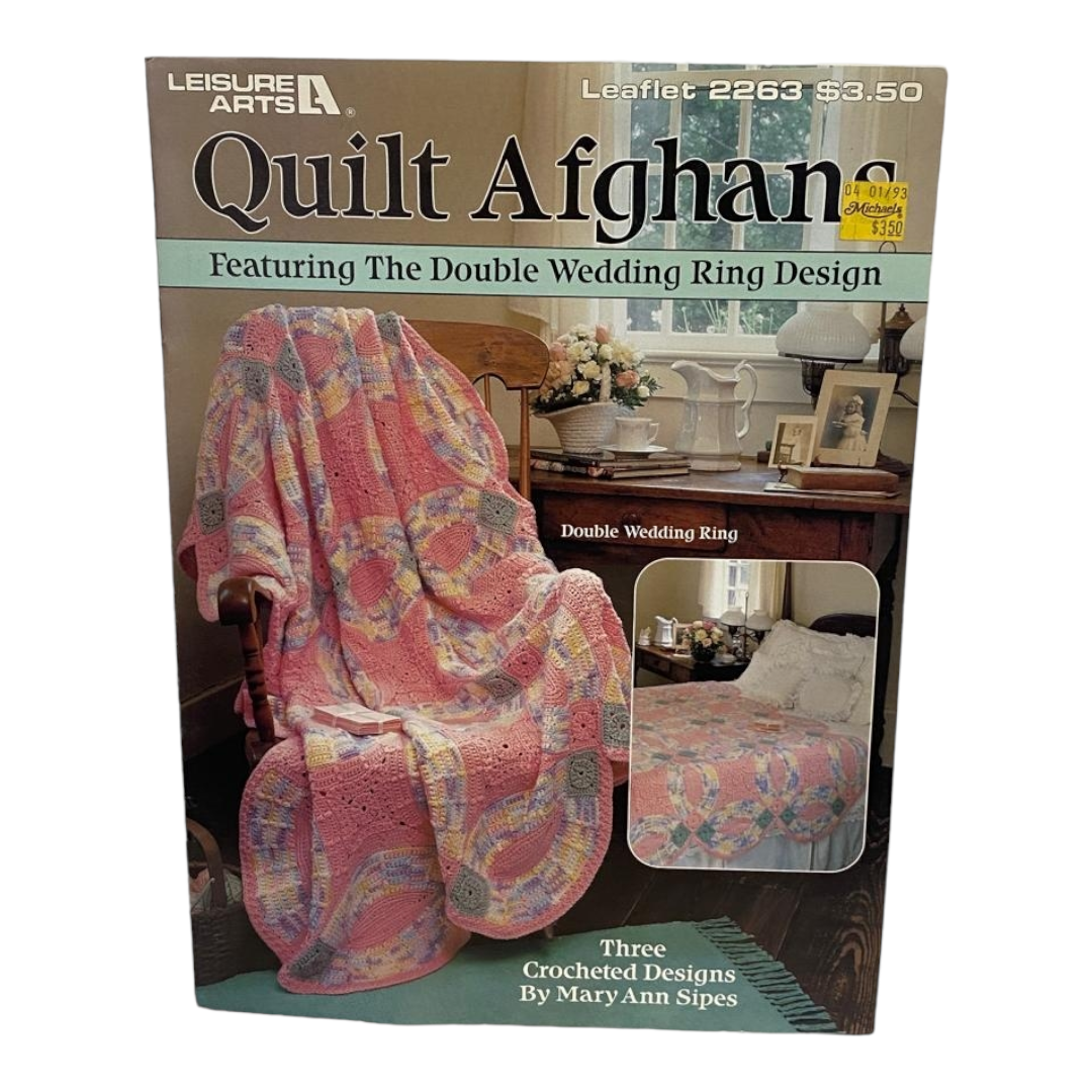 New *Six (6) Quilted & Crocheted Afghans Pattern Books+ more