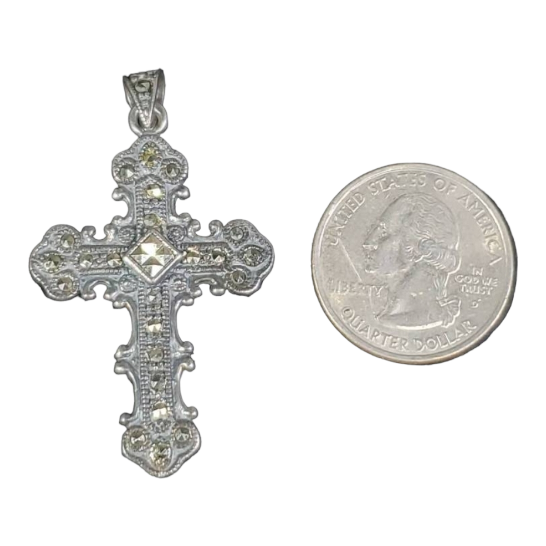 Vintage *Sterling Silver .925 Cross Pendant