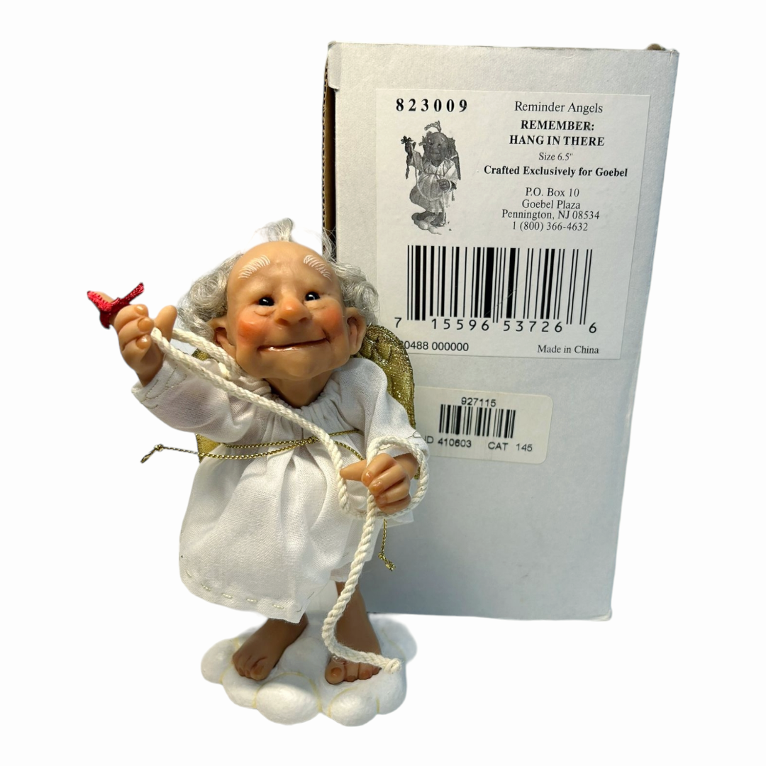 New *Goebel Reminder Angel: "Hang In There" w/ Box #823009