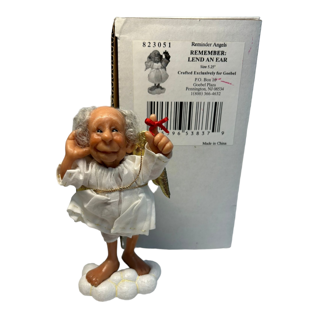 New *Goebel Reminder Angel "Lend An Ear" w/ Box #823051