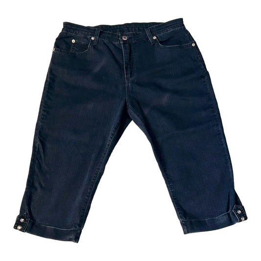 Great *True Slim Dark Denim Capris Pants (size 14)