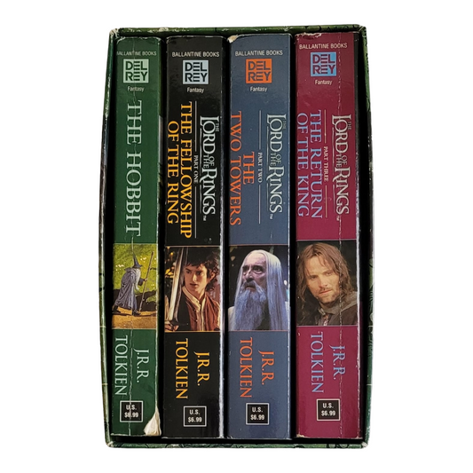 (4) Lord of the Rings Trilogy & Hobbit Paperback Books