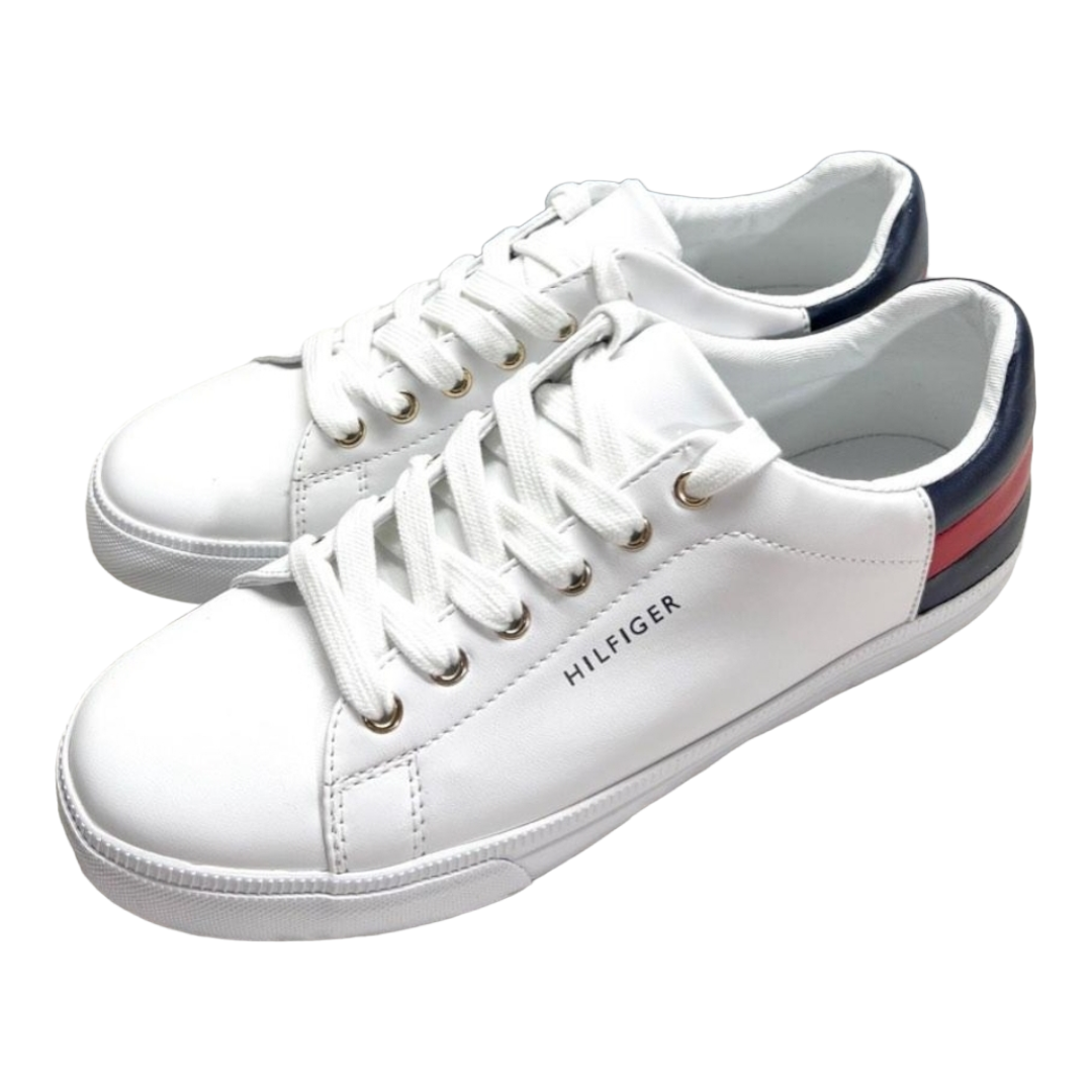 Tommy Hilfiger Women Laddin White Multi Fashion Sneaker (Size 7m)