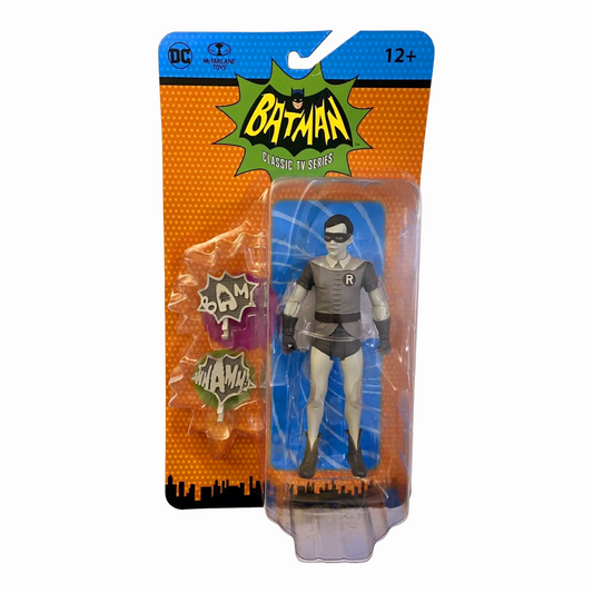 DC Retro McFarlane Batman 66 Classics TV Series 6" 'Robin' B&W