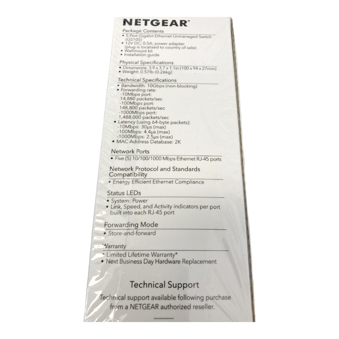 NEW *Net Gear Business 5-Port Gigabit Ethernet Unmanaged Switch #GS105