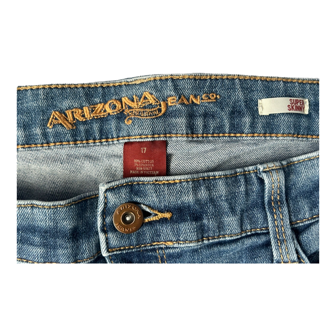 Arizona Jean Co., Super Skinny Distressed Jean (sz 17)