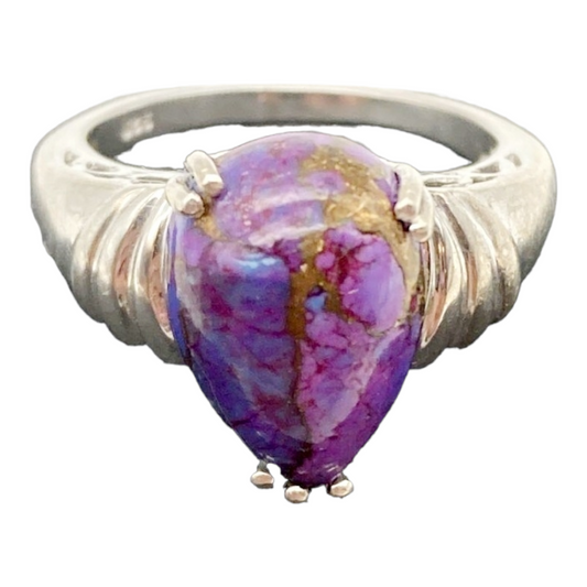 Beautiful *Sterling Silver & Purple Mojave Turquoise Ring (sz 8)