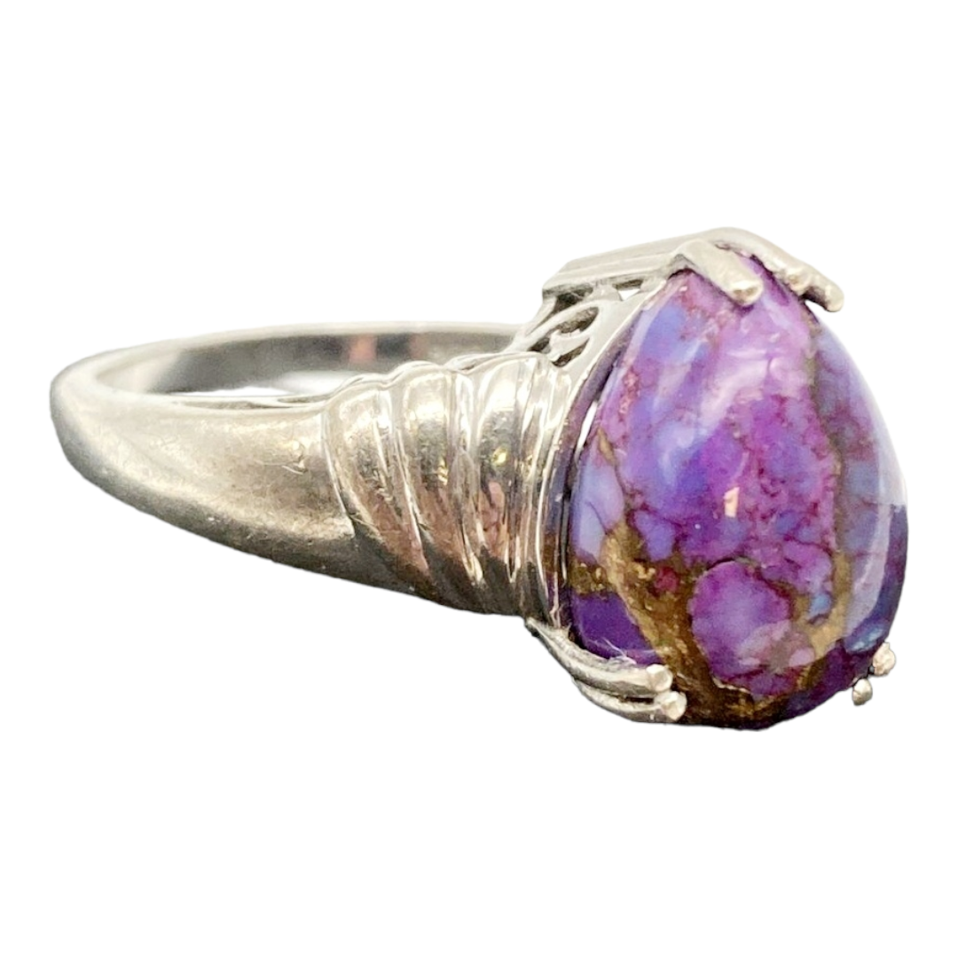 Beautiful *Sterling Silver & Purple Mojave Turquoise Ring (sz 8)